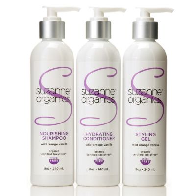 304-812 - Suzanne Somers Organics Three-Piece Complete Haircare Set