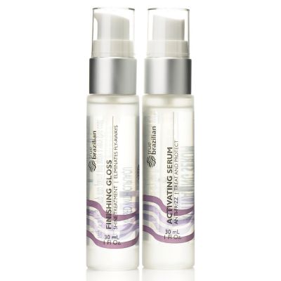 304-895 - Suzanne Somers True Brazilian Activating Serum & Finishing Gloss Duo