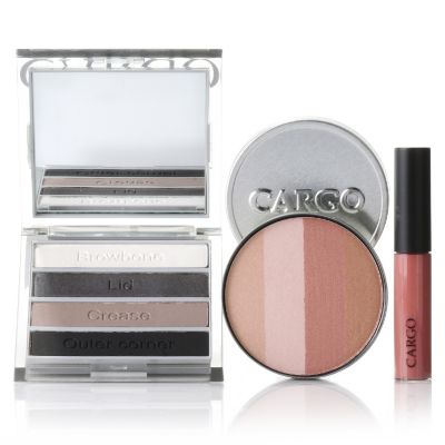 305-129 - CARGO Cosmetics Three-Piece Smokey Eye Shadow, Blush & Lip Gloss Hero Collection