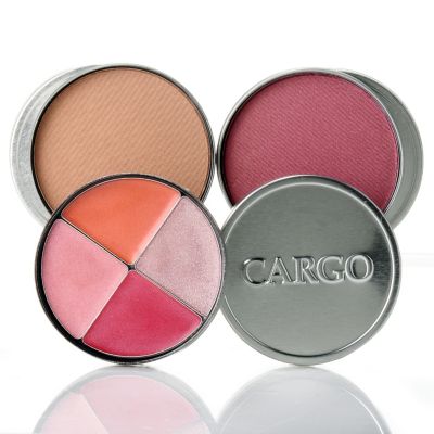 305-131 - CARGO Cosmetics Three Piece Blush, Bronzer and Lip Gloss Quad Tin Collection