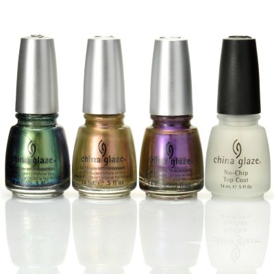 China Glaze 3-pc Bohemian Luster Chrome + Top Coat