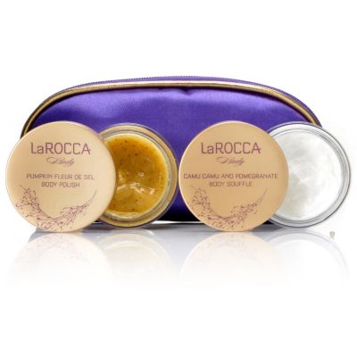 305-249 - LaROCCA Camu Camu & Pomegranate Body Souffle & Pumpkin Fleur de Sel Body Scrub