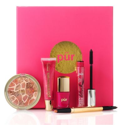 305-253 - P&uuml;r Minerals Four-Piece "Art Decadence" Limited Edition Collection w/ Bonus Big Blink Mascara
