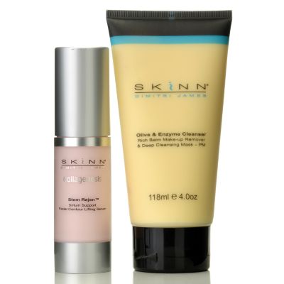 305-264 - Skinn Cosmetics Stem Rejen w/ Bonus Olive & Enzyme Cleanser  