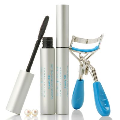 305-267 - Skinn Cosmetics Three-Piece Lash Enhancing System w/ Cultured Pearl Earrings