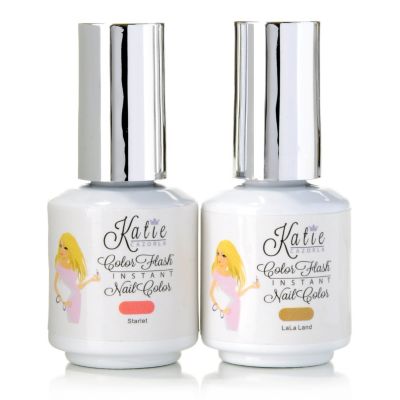 305-278 - #HollywoodTrends&trade; Color Flash Instant Gel Nail Color Duo by Katie Cazorla 0.28 oz Each