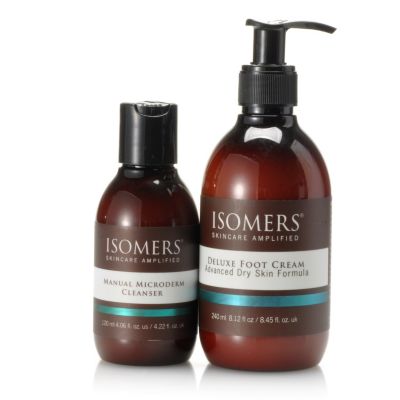 305-336 - ISOMERS&reg; Manual Microderm Cleanser & Deluxe Foot Cream Duo