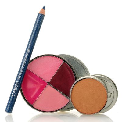 305-361 - CARGO Cosmetics Three-Piece Lip Gloss, Bronzer & Eye Pencil Travelers Kit