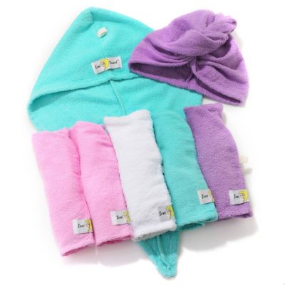 305-377 - Toni Brattin&reg; Set of Seven Multi Colored Hair Drying Towels