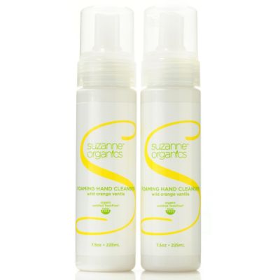 305-658 - Suzanne Somers Organics Foaming Hand Cleanser Duo 7.5 oz Each