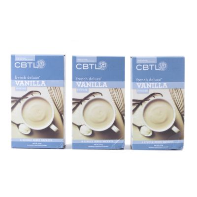 CBTL 24 Single Serve French Vanilla Latte Powder Packets