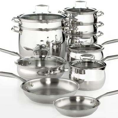 Belgique S/S 15 Pc Cookware Set