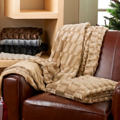 Faux Mink Fur Throw