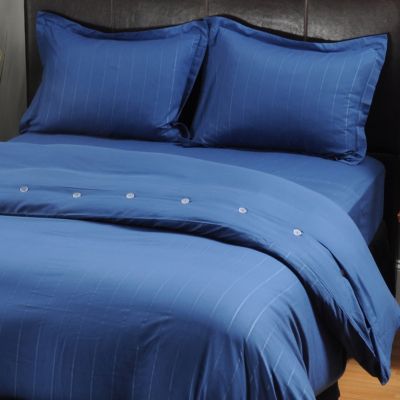 COZELLE DOBBY STRIPE MICROFIBER 3PC DUVET SET