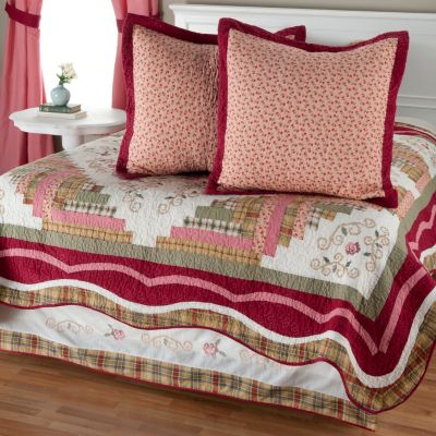 "Millbrook" Euro Sham Pair and Bed Skirt Set