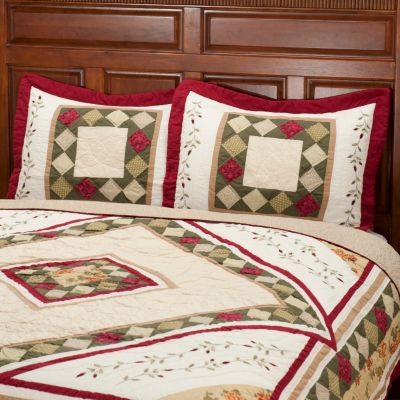 "Woodbury" Quilted Sham Pair