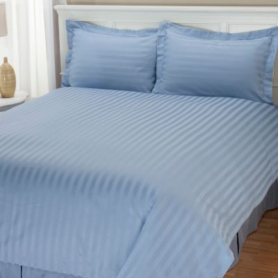 Charter Club 500TC Damask Stripe 3pc Comforter Cover Set