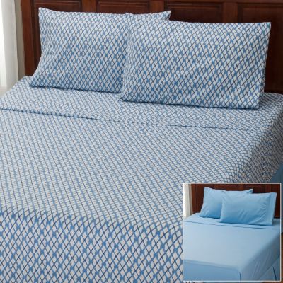 Cozelle "Nantucket" Microfiber 2pk 4pc Sheet Sets