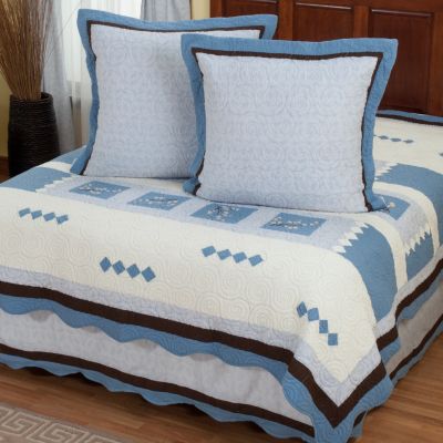 "Blossoms" Euro Sham and Bedskirt Set