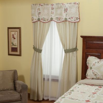 "Romance Wedding" Valance and Drapery Panel Pair