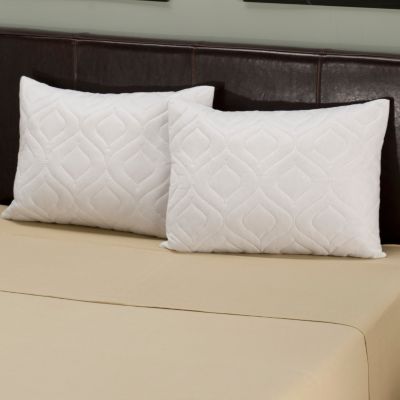 Set of 2 Quilted Clean & Fresh Pillow Protectors