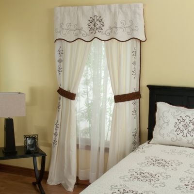"Gloria" Valance and Drapery Panel Pair