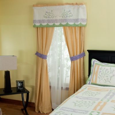 "Jasper" Valance and Drapery Panel Pair