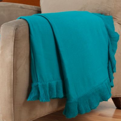 Cozelle 50"x60" Ruffle Trim Throw