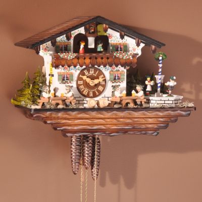 HUBERT HERR BAVARIAN STYLE CHALET ORIGINAL BLACK FOREST CUCKOO CLOCK