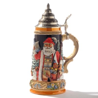 KING-WERK ALPINE SANTA WITH SILENT NIGHT CHAPEL STEIN