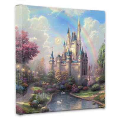 405-011 - Thomas Kinkade "New Day At Cinderella's Castle" Gallery Wrapped Canvas