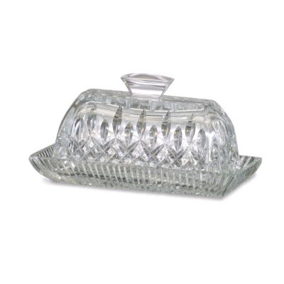 405-174 - Waterford&reg; Crystal Lismore 3.75" Covered Butter Dish - Signed by Jorge Perez 
