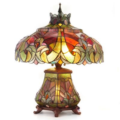 HALSTON SHORT DOUBLE LIT TABLE LAMP