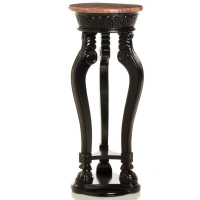 ROSE MARBLE TOP PEDESTAL