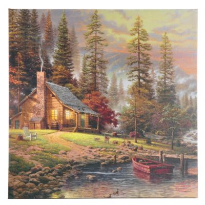 405-643 - Thomas Kinkade ''Peaceful Retreat'' Gallery Wrapped Canvas