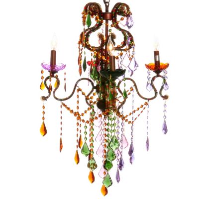 405-956 - Style at Home with Margie 20" Carnival Crystal Chandelier