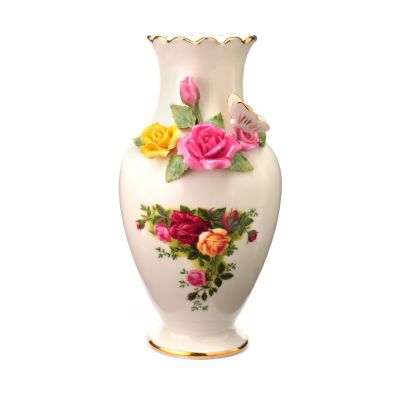 Royal Albert Bouquet Vase - Signed by Michael Doulton
