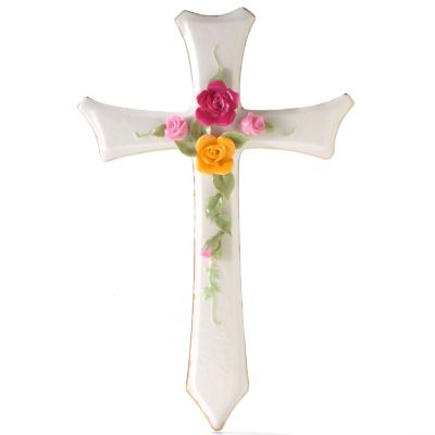 Royal Albert Old Country Rose Classic Cross signed by Michael Doulton