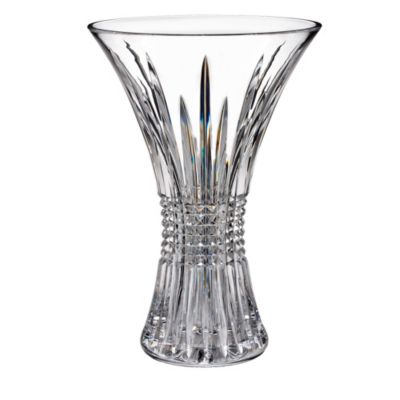 Waterford Crystal Lismore Diamond 14" Vase Signed by Jim O'Leary