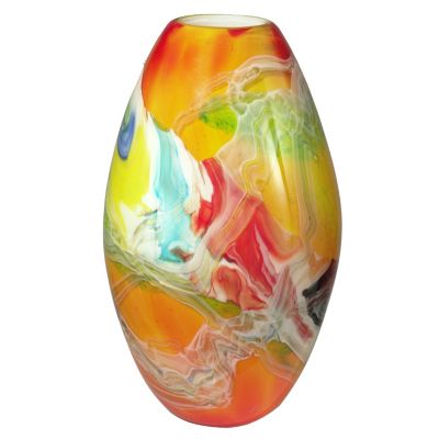 Favrile Art Glass Hand Blown Lava Vase