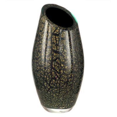Favrile Art Glass Hand Blown Angled Vase
