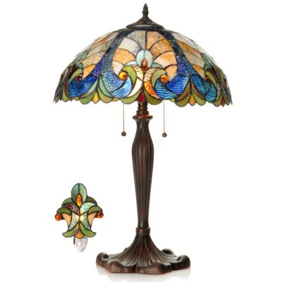 HALSTON TABLE LAMP AND NIGHTLIGHT SET