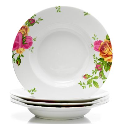 Royal Albert Country Rose Set of 4 Pasta Bowls