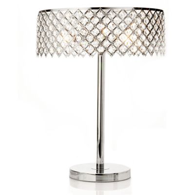 406-344 - 21.5" Starlight Crystal Table Lamp