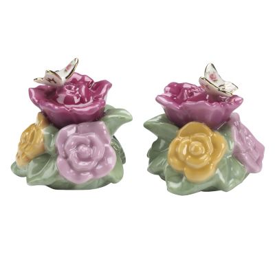Royal Albert Old Country Rose Butterfly Salt & Pepper Set
