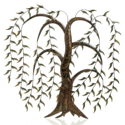 HANGING LEAVES IRON WALL DECOR