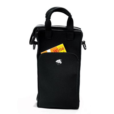 407-552 - Wine Enthusiast Two-Bottle Neoprene Wine Tote Bag