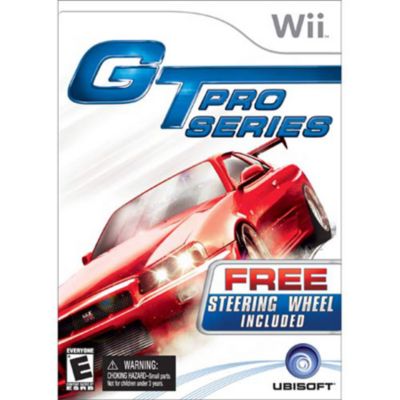409-280 - GT Pro Series Nintendo Wii Game w/ Steering Wheel Accessory