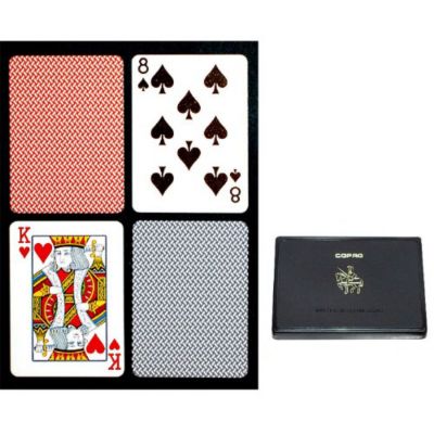 411-019 - COPAG "Blue & Red Export" Bridge Cards w/ Carrying Case