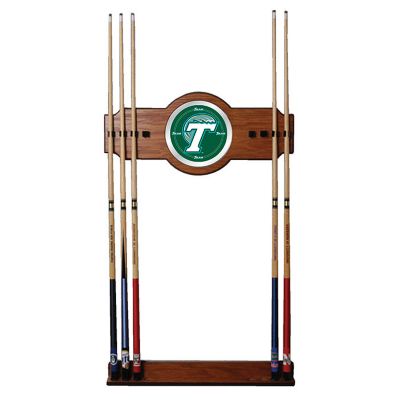411-073 - Tulane University Wood & Mirror Pool Cue Wall Rack
